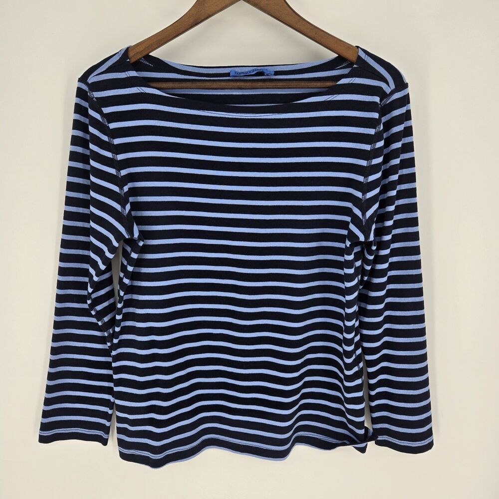 J Mclaughlin Boat Neck Goldie Tee Nautical Layering Large